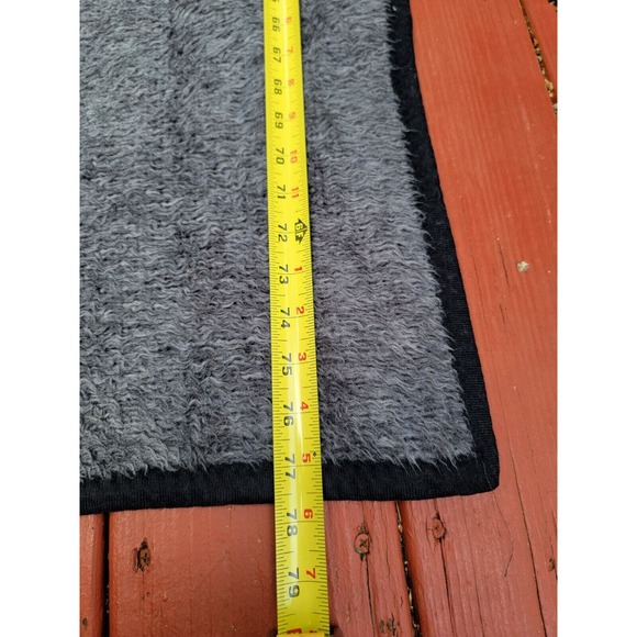 Vintage Biederlack Blanket Bronco Horse Run Reversible 55” x 78” Black Gray Whi - Picture 5 of 6